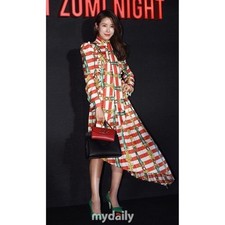 RARE! NWT $7985 RUNWAY GUCCI long silk dress IT40 / US 6.red