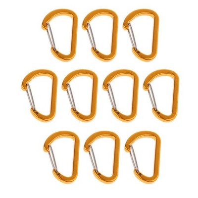 D-form quickdraw der aluminiumlegierung karabiner 10pcs im freien