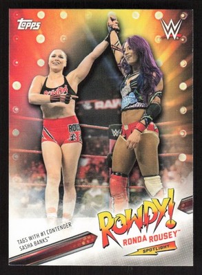 2019 Topps WWE SmackDown Live Rowdy Ronda Rousey Spotlight Part 4 36