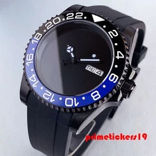 Tandorio NH36 Automatic PVD Simple 40mm Men's Watch Sapphire Double Date Sterile