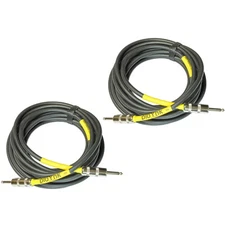 2 PACK LOT PLoYnk audio high quality premium grade 12 ga 1/4 speaker cables 20ft
