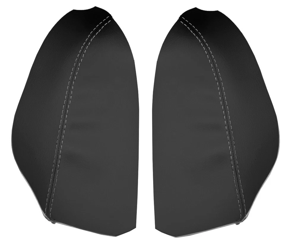 Cubierta de panel de puerta con reposabrazos de cuero PVC para Lexus GX 470 2003-2007 puntada gris Foto 3 de 4