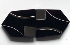 Belt buckle Art Nouveau around 1930-plastics/metal-length 7 cm