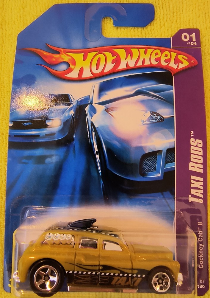 HOT WHEELS, Cockney Cab ll ,TAXI RODS, 2007 NIP, 049/180