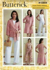 Butterick R10804 Wrap Jacket, Dress w Cutout Back, Jumpsuit PLUS 18W-24W B6775