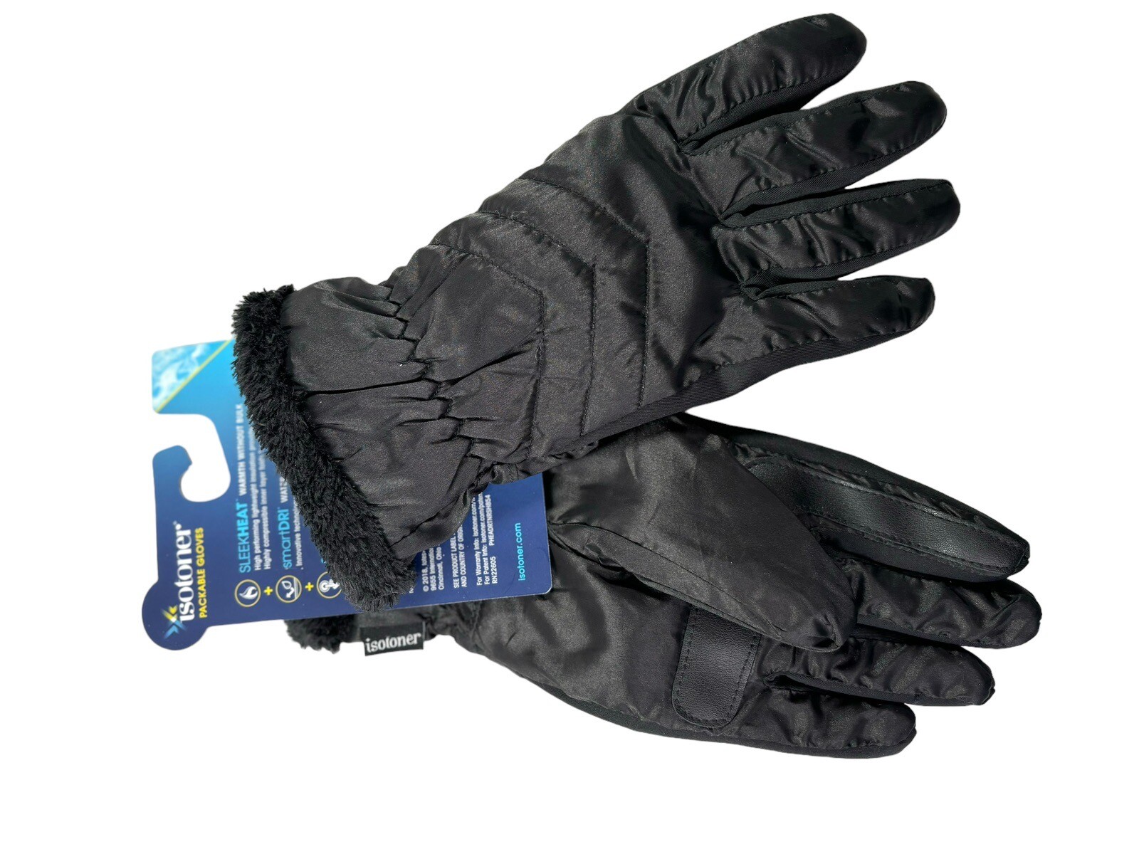 Isotoner Sleek Heat Smart Touch Smart Dri Packable Women’s Gloves Size S/M eBay