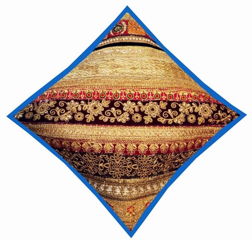 33% OFF 16"-2 GORGEOUS BEAD DECOR SEQUIN SARI FLOOR THROW CUSHION PILLOW COVERS - Bild 8 von 10