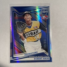 2022 Panini Elite Extra Edition Aspirations Blue /349 Robert Arias #191