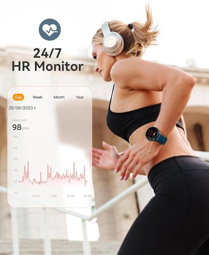 AGPTEK LW11 Smartwatch Wasserdicht Puls SpO2 24H Gesundheitsmonitor & Smart Remind - Bild 9 von 13