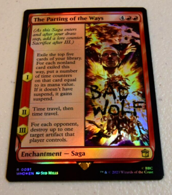 MTG The Parting of the Ways - Foil art - Dr. Who Commander #0091