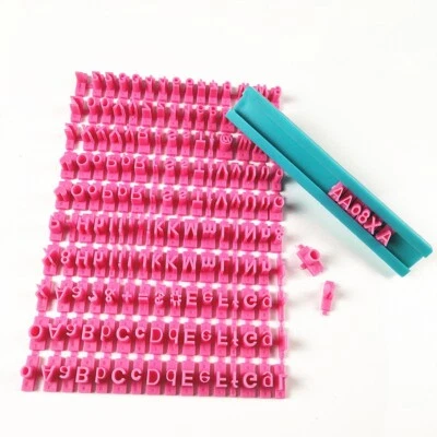 MARKENLOS Uppercase and Lowercase Alphabet Number Letters Stamp for Clay Stamp