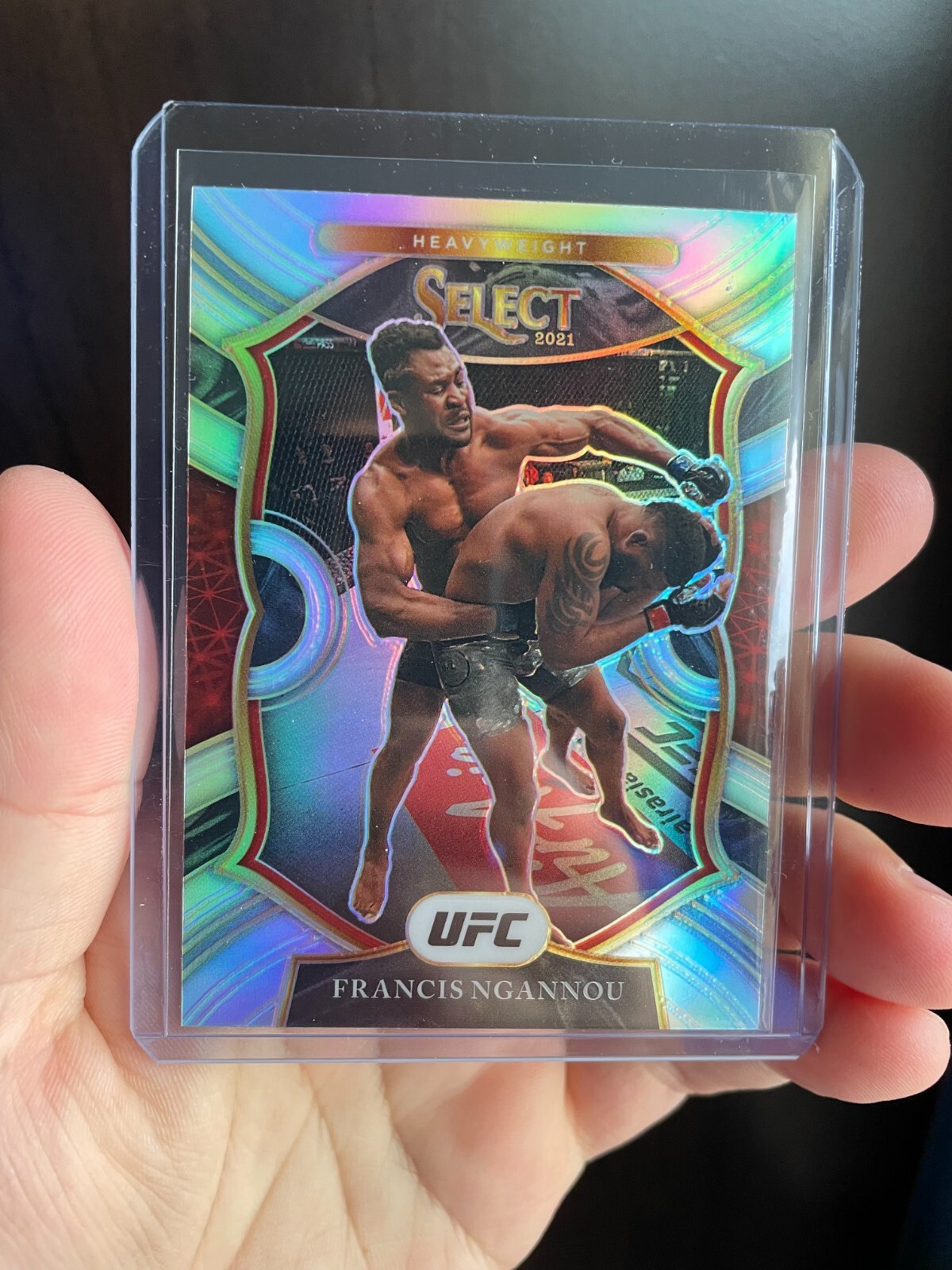 Francis Ngannou Concourse Silver Prizm - 2021 Panini Select UFC #92