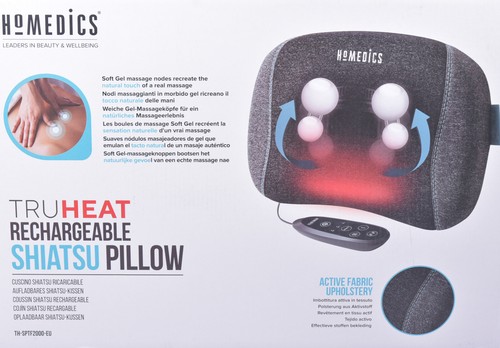 HoMedics TRUHEAT Shiatsu Massagekissen für Nacken Schulter Rücken Massage Kissen - Bild 4 von 4