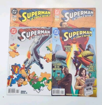 Lot Of 4 1998 DC Superman Action Comics #745-748 VF/NM  