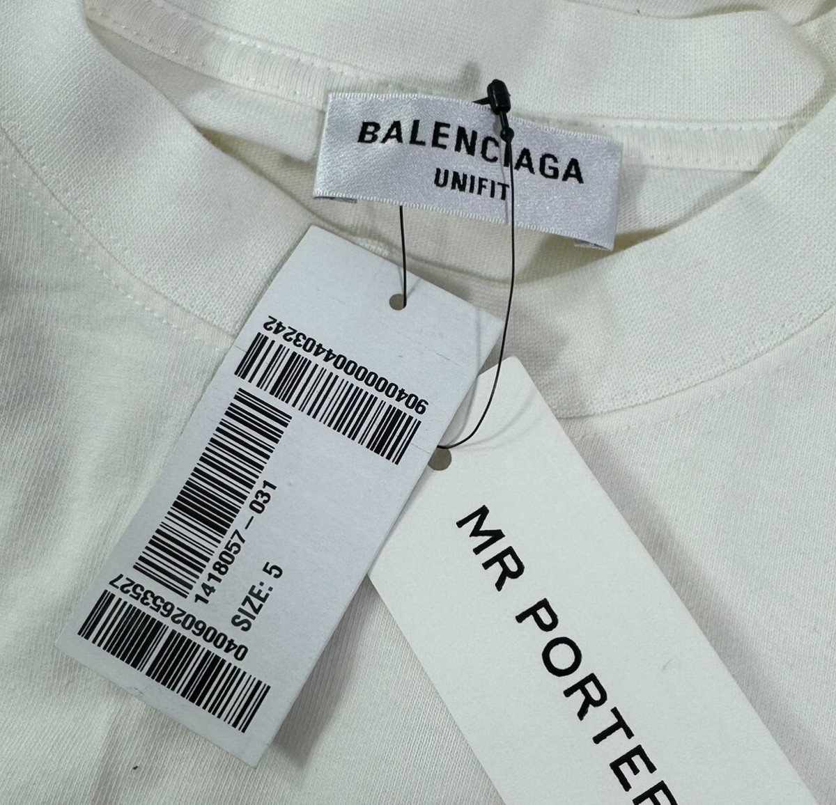 BALENCIAGA Unifit Off White Cotton The Simpsons Unisex