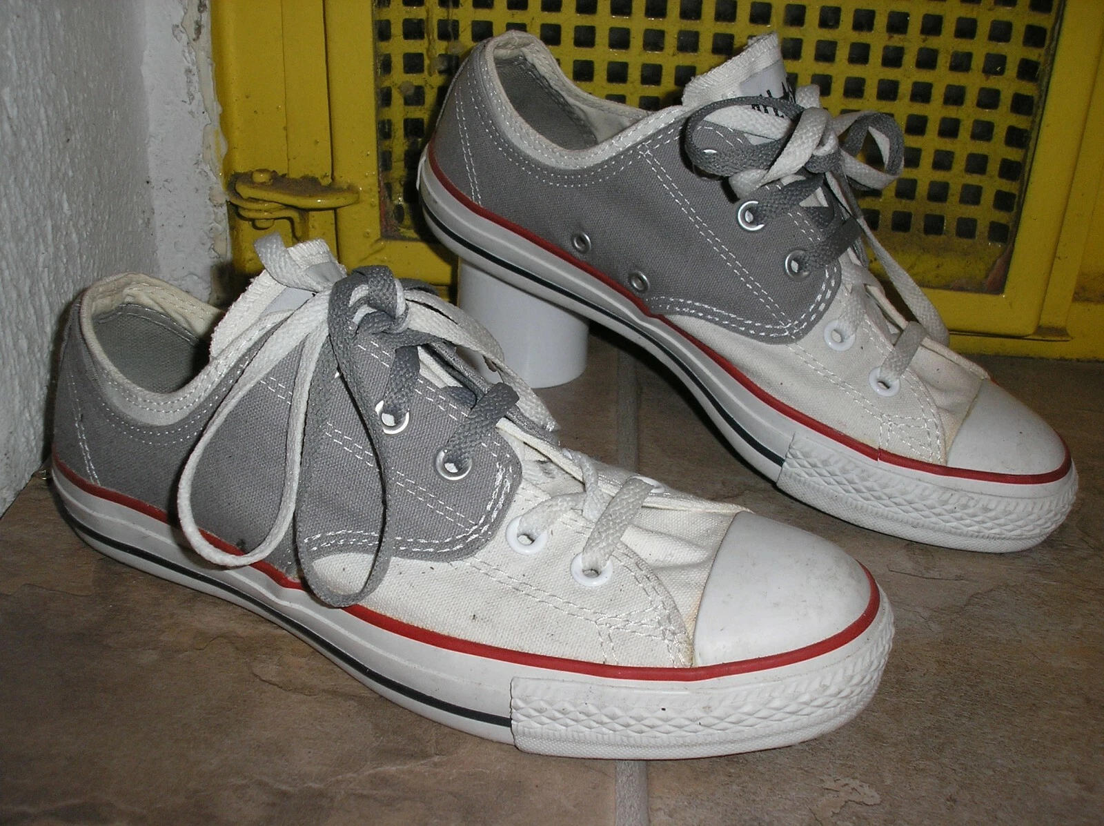 Sneakers originali Converse Chucks Lo numero 40 grigio bianco perfette!!!