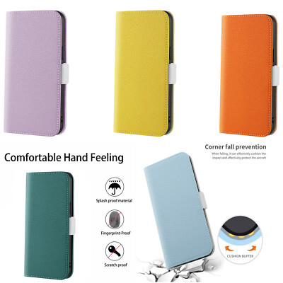 Für Samsung S22 S20 S21 Plus Lychee-Muster PU-Leder Flip Wallet Stand Handyhülle
