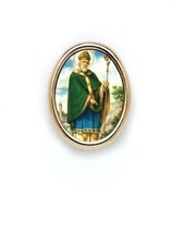 St. Patrick Photo Lapel Pin (2 pieces) Made in USA