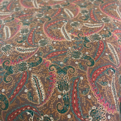 Ralph Lauren Rue Des Artistes Paisley Full/QUEEN Duvet Cover Brown Green Vintage - Picture 3 of 12