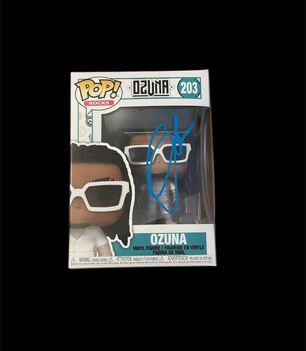 Ozuna Signed Rock Funko Pop #203 COA