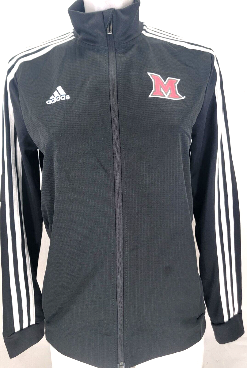 NEW Miami Redhawks Adidas Tiro 19 Black Full Zip Training NEW Miami Redhawks Adidas Tiro 19 Black Full Zip Training