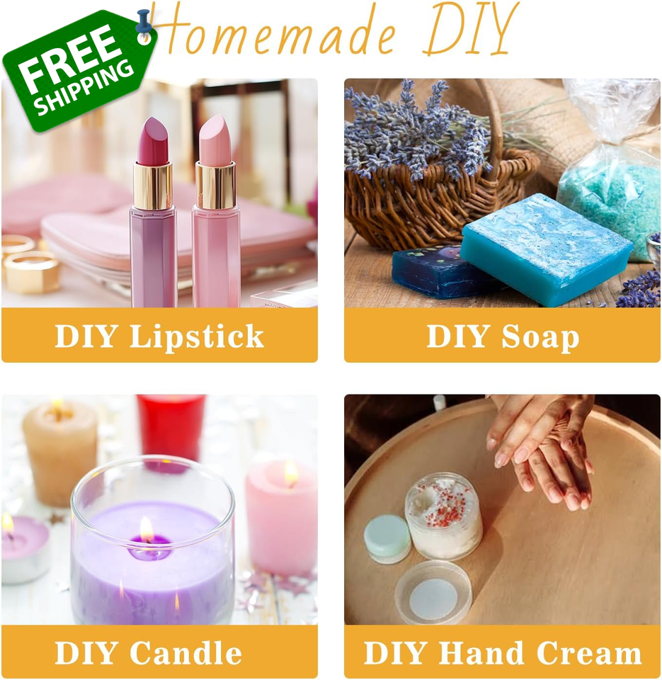 Beeswax Candle Making Kit with Electric Wax Melter for Adult, 5Lbs