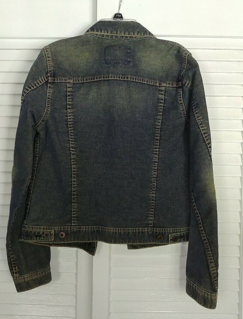 Lucky Brand DUNGAREES AMERICA デニムジャケット Lucky Brand Dungarees America Jean/ Denim Crop Distressed