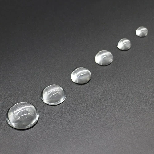 10 Stück Mini Optisches Glas Brennweite LED Plano Konvex Kondensator Glas Linse - Bild 3 von 3