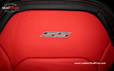 ALEA Leather Seat Covers 16-22 Camaro Coupe Convertible Black Red