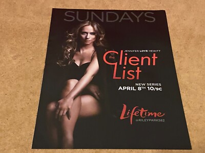 PEEP42 MAGAZINWERBUNG 11X8'' DIE KUNDENLISTE TV-SHOW JENNIFER LOVE HEWITT