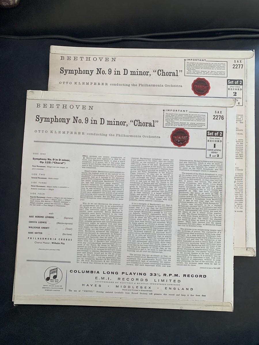 Rare Klemperer Beethoven Symphony 9 