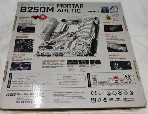 MSI B250M MORTAR ARCTIC Gaming Intel LGA 1151 DDR4 HDMI Micro-ATX Motherboard - Bild 6 von 6