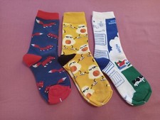 3-Pack Women's Girl's Novelty Socks New WO Tags-Assorted Themes-Fast Shipping