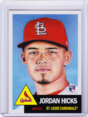 Jordan Hicks Cardinals Rookie 2018 Topps 1953 Living Set 47 from Week 16 RC