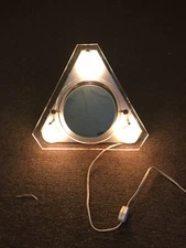 Lucite Vanity Light Magnifying Mirror Vintage Make-up