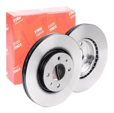 Image of 2x front Brake disc TRW DF2734 alfa romeo, fiat 500, fiat bravo,peugeot bipper, 