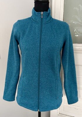 Merrell McKenzie teal full zip knit jacket