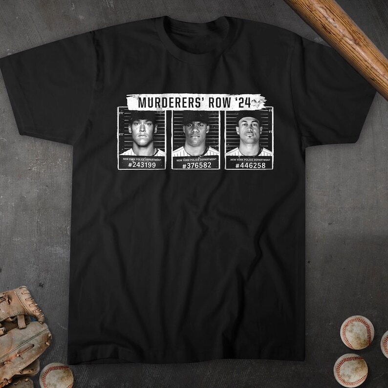 FILA Murderers' Row T shirt vintage nera Baseball New York Bronx