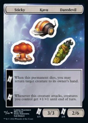 MTG Unfinity Sticker Sheet - Sticky / Kavu / Daredevil #016 | eBay