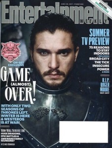 Entertainment Weekly Magazine 6-2-17 Game Of Thrones, Kit Harington, Twin Peaks