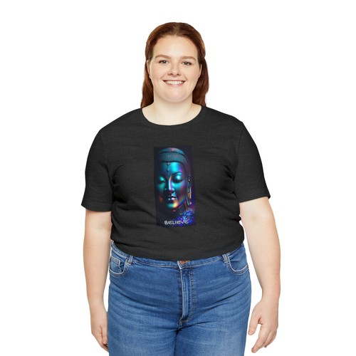 Buddha Lumina Believe Unisex Jersey Short Sleeve Tee by Art Essential - Picture 92 of 97