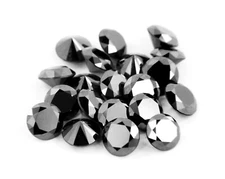 3 mm 12 Pcs Black Diamond Loose Quality AAA Certified ! Jewelry Making
