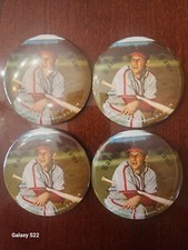 4  Stan Musial Buttons Pins  St. Louis Cardinals Lot