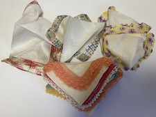 Vintage Lot Unused 23 Crochet Lace Hankies Handkerchiefs Estate