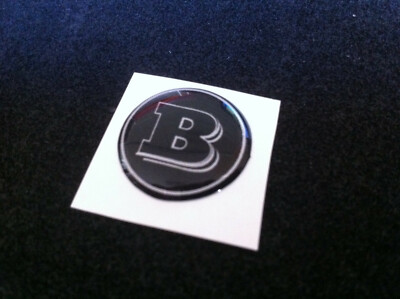 1 Klebstoff Harz Sticker 3D Smart 50 MM Farbe Schwarz Grau Brabus 450 451 453