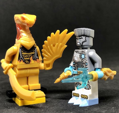 LEGO NINJAGO GENUINE NINJA ICE ZANE + PYRO ASPHEERA GOLDEN SNAKE - Imagen 6 de 6