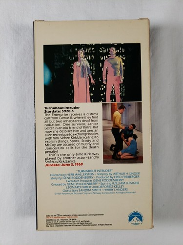 Star Trek The Original Series Episode 79 Turnabout Intruder Video Tape VHS - Picture 2 of 9