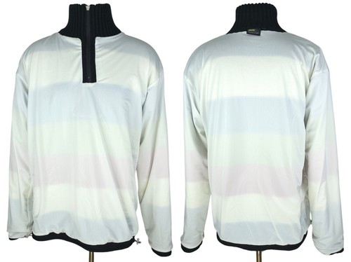 SOS Herren Pullover Pulli mehrfarbig Wollmischung Strick gestreift 1/4 Zip Größe XL - Bild 15 von 15