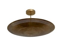 6 Light Elegant Ceiling Flushmount light Pendant Mid Century Modern Raw Brass