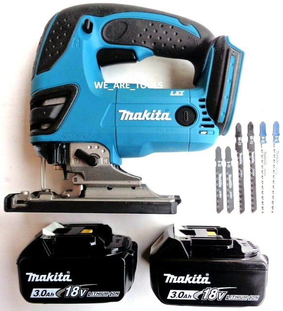 New Makita XVJ03Z 18V Cordless Battery Jigsaw, 2) BL1830B Batteries